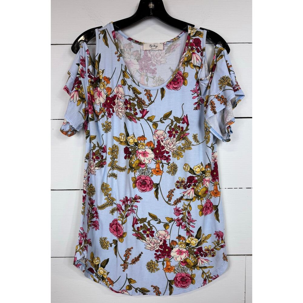 BE Stage Short Sleeve Blouse Women's Size Large